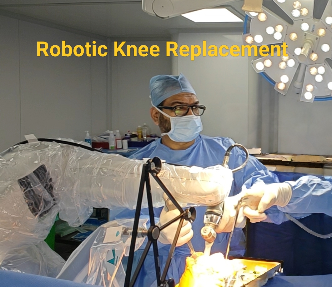 Dr. Chetan M. Dojode robotic knee replacement surgery operating theatre